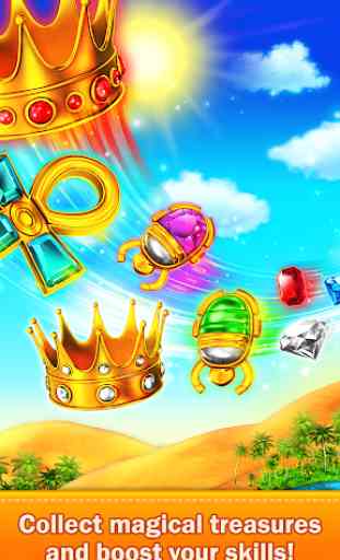 Golden Match 3 Puzzle Game - Real treasure hunter 4