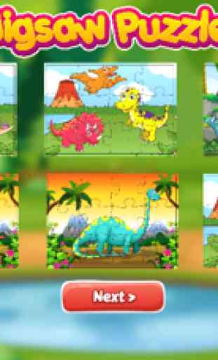 dinosaurio jurásico puzzles: juegos infantiles 2