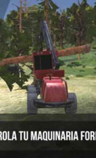 Forest Harvester Tractor 3D 2