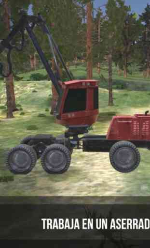 Forest Harvester Tractor 3D 4