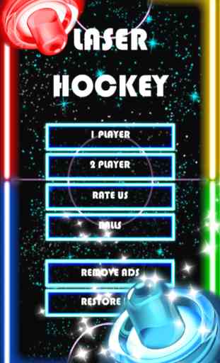 Glow Hockey HD - 2 jugadores neon light air hockey 1