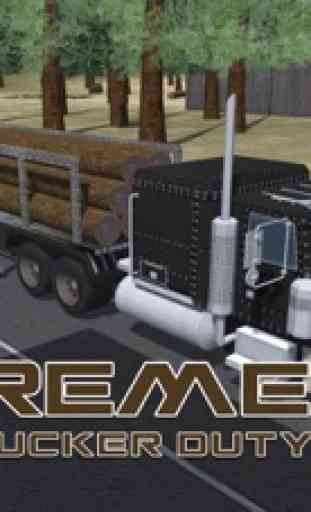 3D conductor de camión de la tala - conducir camión de carga de mega en este juego de simulador de conducción 4