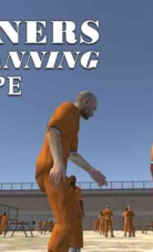 3D francotirador patio de la prisión bandas - guardia de la cárcel y disparar a los terroristas escapan 4
