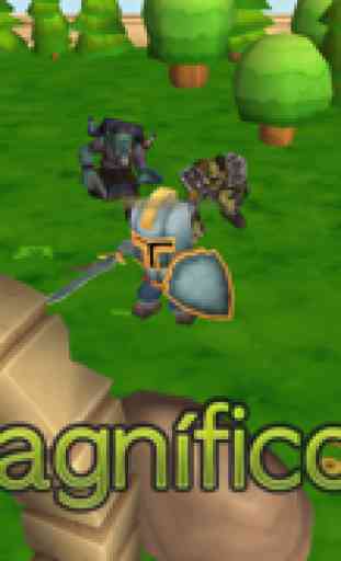 3D pequeño monstruo de la fantasía Horda Defensa - Joy Stick Medieval Edad Defender juego gratis 1