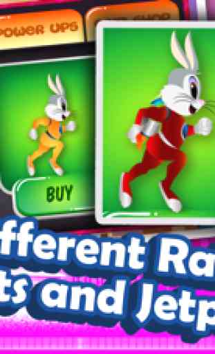 A SuperHeroes Rabbit Dash Jump Flying Fun Run Games for  Kids 3