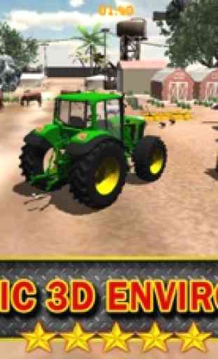 A Farm Tractor 3D Parking Game 2