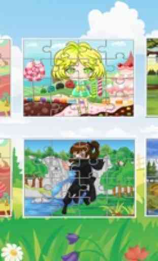 Anime jigsaw juegos niños 7 años para niñas 2
