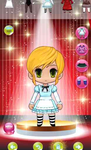 Chibi anime dress up diseñado ropa para niños 2