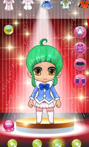 Chibi anime dress up diseñado ropa para niños 3