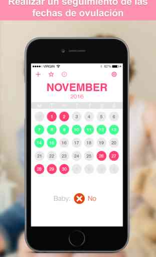 Fertilidad y embarazo calendario mensual 3