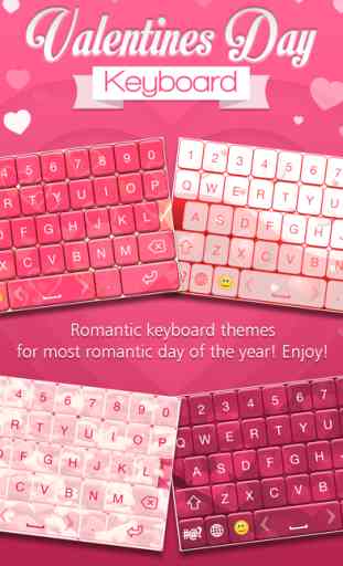 San Valentín tema del teclado 1