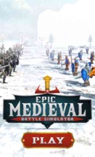 Simulador de batalla medieval épico 2