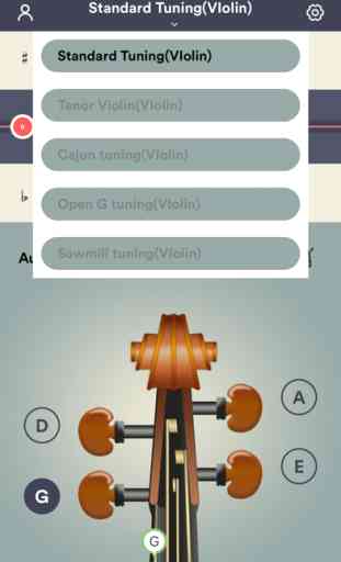 Sintonizador violín app 2