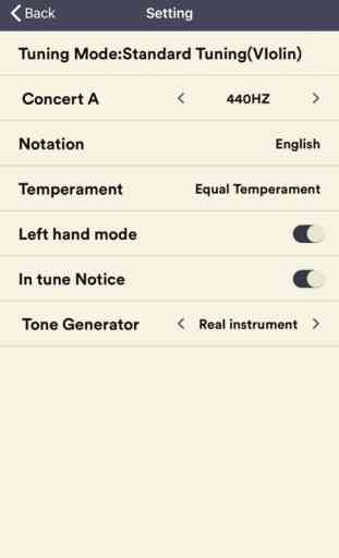 Sintonizador violín app 4