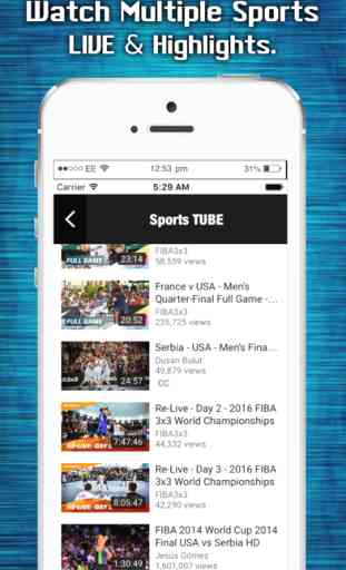 Sports TUBE LIVE - Scores, Updates & Highlights 3