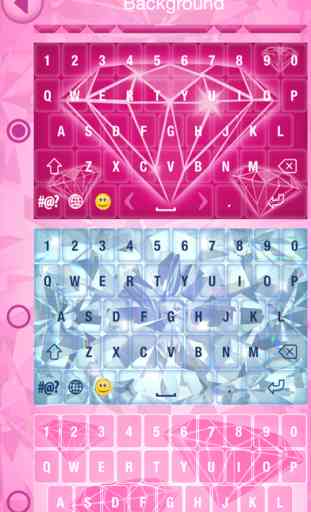 Tema teclado diamante - Fonts bonitas y emoticonos 3