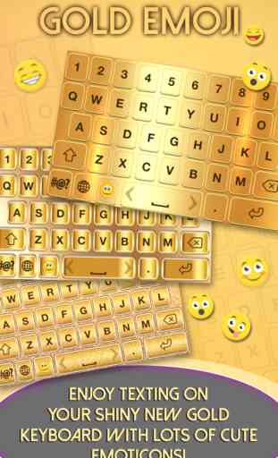 Temas teclado emoji de oro 1