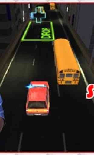 3D Rescue Racer Traffic Rush - Ambulance, Fire Truck Police Car and Emergency Vehicles : FREE GAME 1