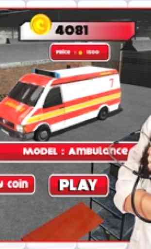 3D Rescue Racer Traffic Rush - Ambulance, Fire Truck Police Car and Emergency Vehicles : FREE GAME 2
