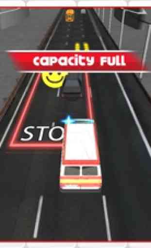 3D Rescue Racer Traffic Rush - Ambulance, Fire Truck Police Car and Emergency Vehicles : FREE GAME 3