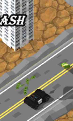 3D Zig-Zag Crazy Car -  Moto Mad Police Car with Maze Road Run 2