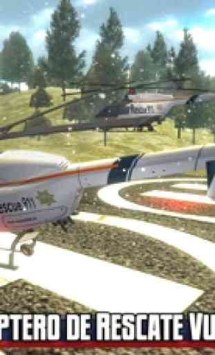 911 Helicóptero del rescate de simulador de vuelo - Misiones Heli piloto a los mandos de rescate 1