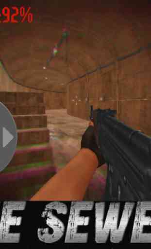 3D zombie muertos vivientes alcantarillado crisis - sniper elite shooter 2