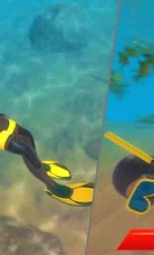 Buceo Simulador de natación en el mar profundo 2