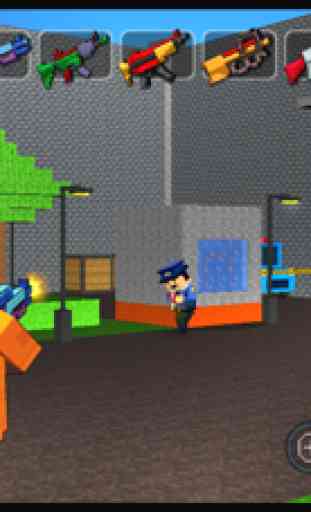 Escapar de Alcatraz 3D Gang-ster Pixel Break out 2
