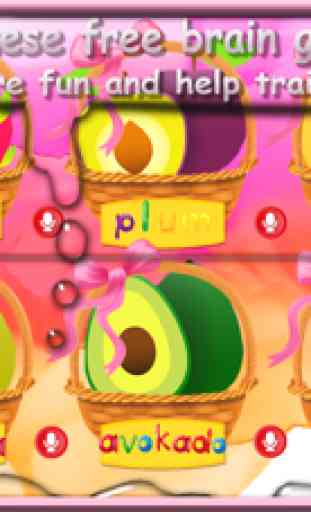 Fruit Vocab & Paint Game 2 - frutas dibujos juego 2
