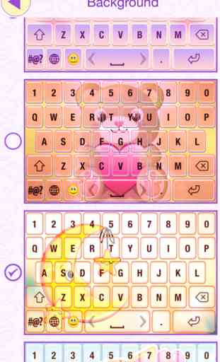 Historieta linda tema teclado de color y emoji 3