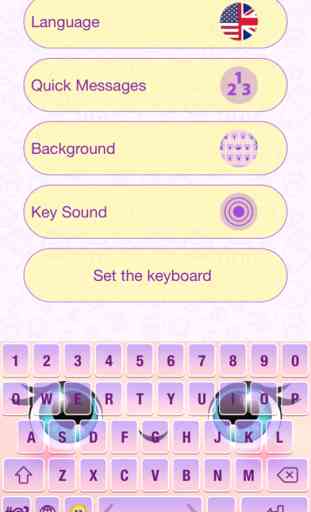 Historieta linda tema teclado de color y emoji 4