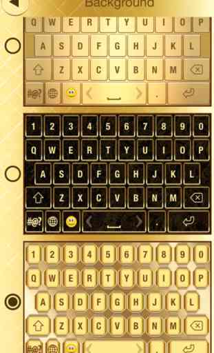 Lujo teclado de oro - Cambio de tema y emoticonos 3