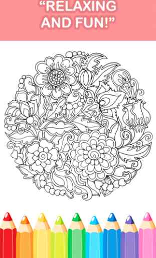 mandala coloring book - free adult colors therapy 4