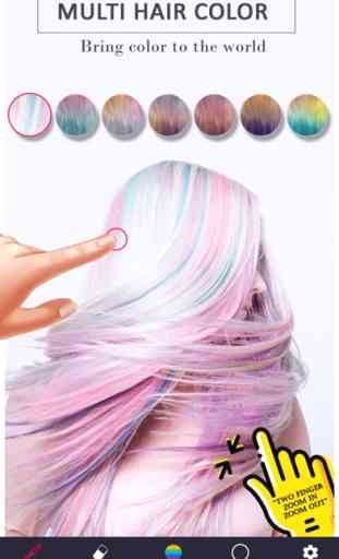 Multi Hair color Changer aplic 1
