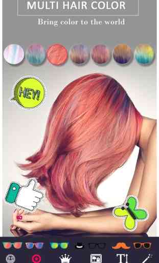 Multi Hair color Changer aplic 3