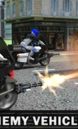 Policía Bici Crimen Perseguir 3D Pistola Tirador 3