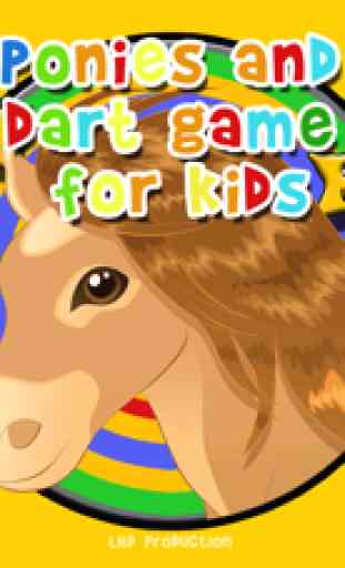 ponis y dardos para niños - juego libre 1
