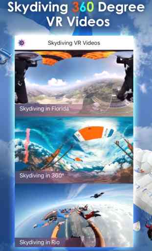 Skydiving VR 360 jugador gratuito for Cardboard 1