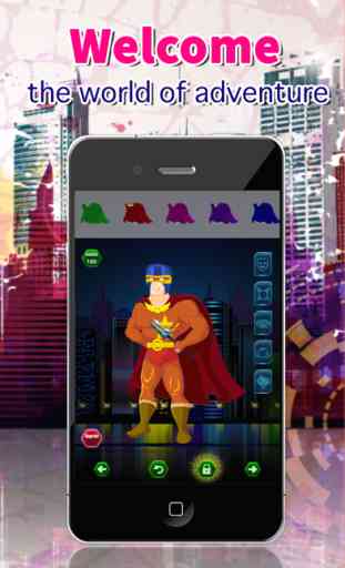 SuperHero Dress Up Crea un juego de personajes 3