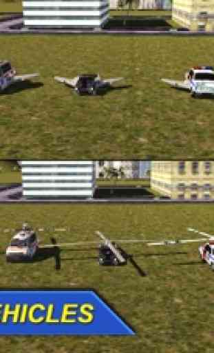 Volador Ambulancia Vuelo Piloto Simulador 3D 2