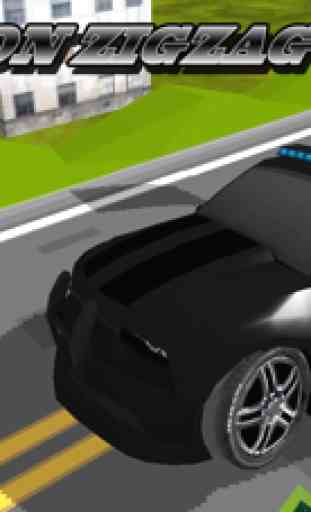 3D Zig-Zag  Police Chase  Cars -  Highway Hot Escape from Tokyo Street 1