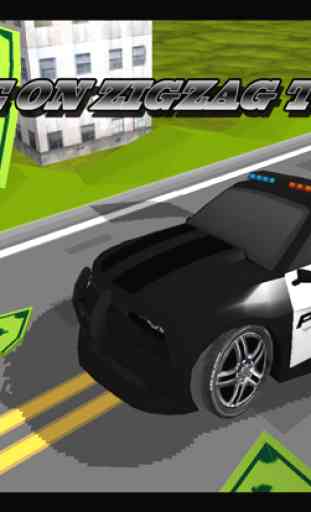 3D Zig-Zag  Police Chase  Cars -  Highway Hot Escape from Tokyo Street 4