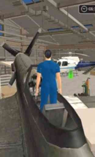 Avión Mecánico Simulador 3D Reparar Taller Garaje 2
