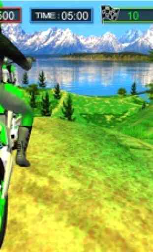 Bicicleta de motor 3D: Offroad Drag Racing 1