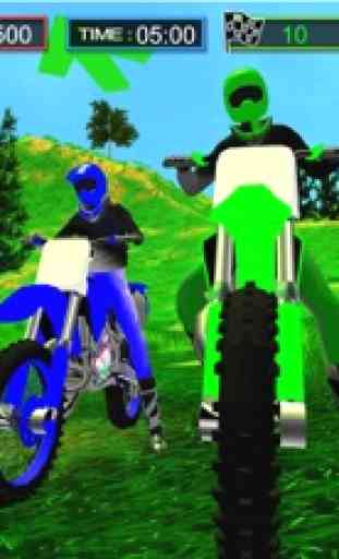 Bicicleta de motor 3D: Offroad Drag Racing 2