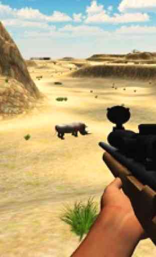 Cazador de rinocerontes y simulador caza animales 1