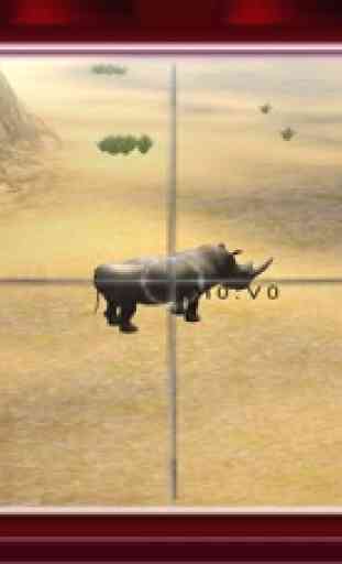 Cazador de rinocerontes y simulador caza animales 4