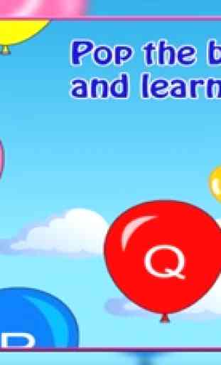 Estallido del globo para los bebés - Aprender ABC 2