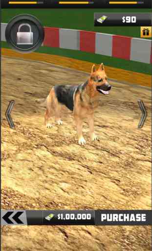 Galgo de la raza del perro 3D - juego de carreras 3